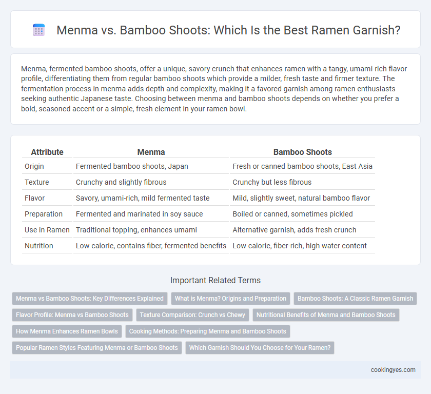 Menma vs. Bamboo Shoots: Which Is the Best Ramen Garnish?