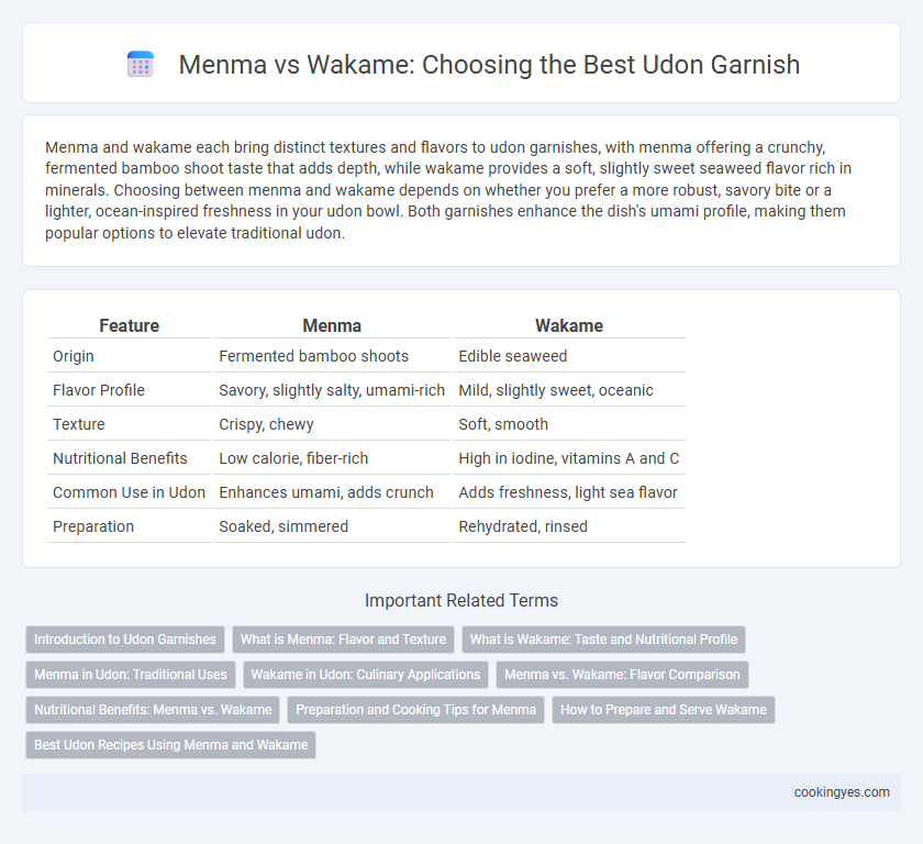 Menma vs Wakame: Choosing the Best Udon Garnish