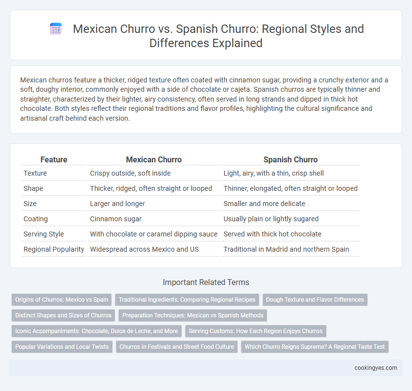 Mexican Churro vs. Spanish Churro: Regional Styles and Differences Explained