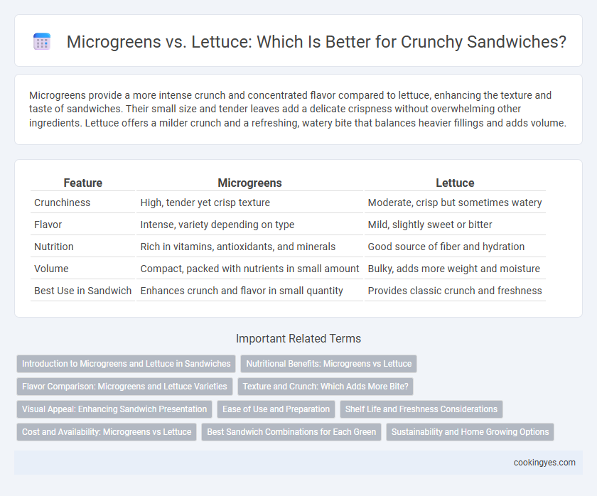 Microgreens vs. Lettuce: Which Is Better for Crunchy Sandwiches?