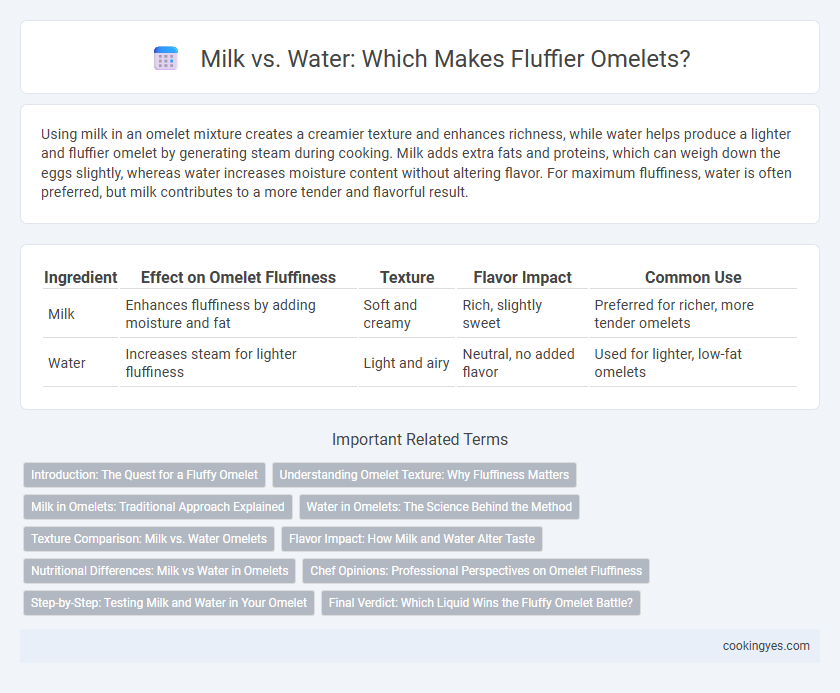 Milk vs. Water: Which Makes Fluffier Omelets?