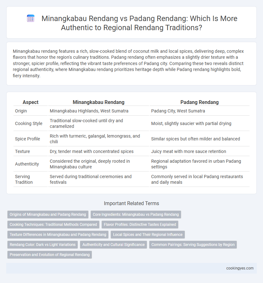 Minangkabau Rendang vs Padang Rendang: Which Is More Authentic to Regional Rendang Traditions?