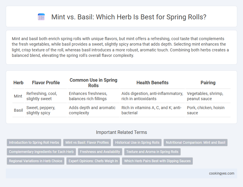 Mint vs. Basil: Which Herb Is Best for Spring Rolls?