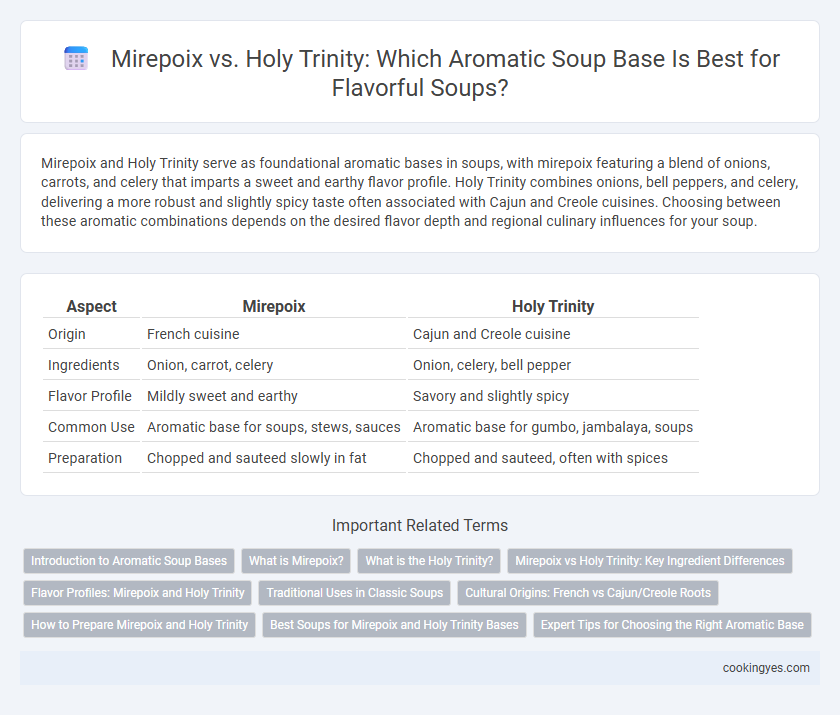 Mirepoix vs. Holy Trinity: Which Aromatic Soup Base Is Best for Flavorful Soups?