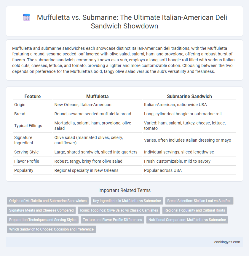 Muffuletta vs. Submarine: The Ultimate Italian-American Deli Sandwich Showdown