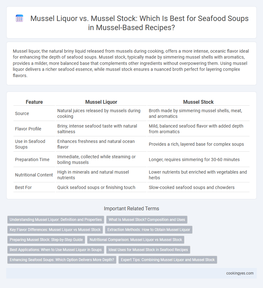 Mussel Liquor vs. Mussel Stock: Which Is Best for Seafood Soups in Mussel-Based Recipes?