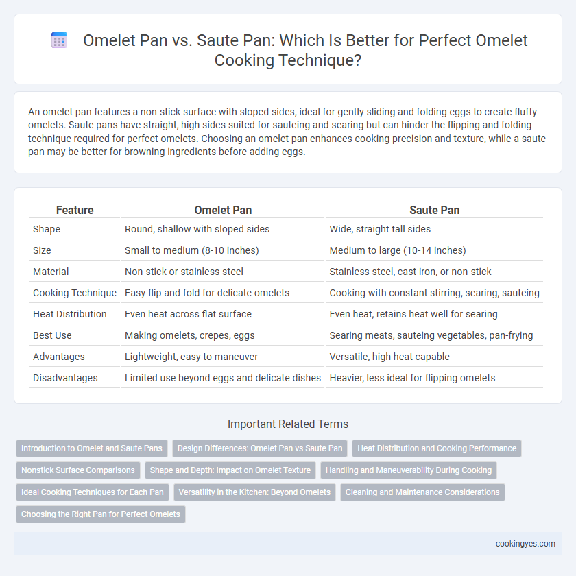 Omelet Pan vs. Saute Pan: Which Is Better for Perfect Omelet Cooking Technique?