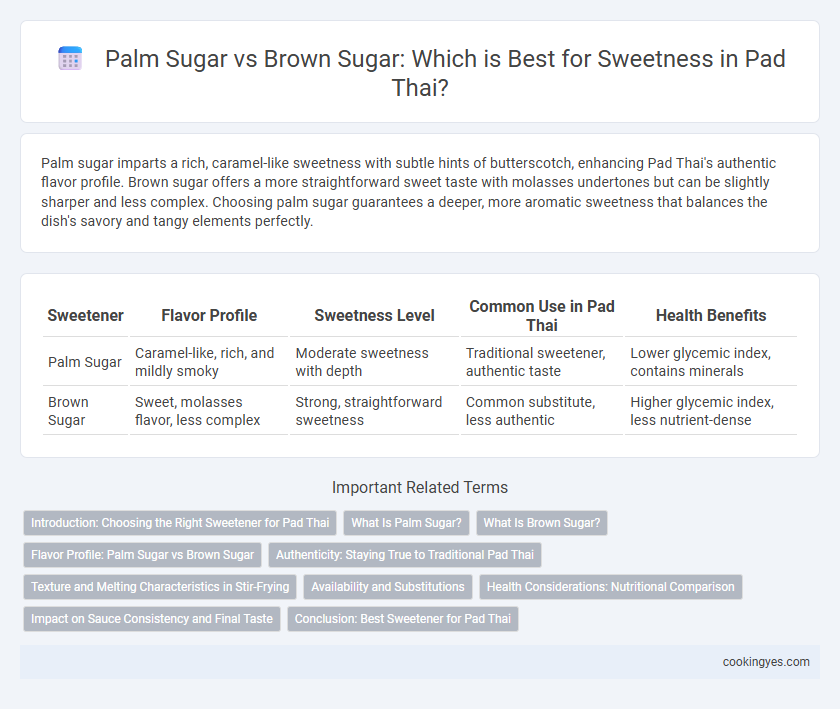 Palm Sugar vs Brown Sugar: Which is Best for Sweetness in Pad Thai?