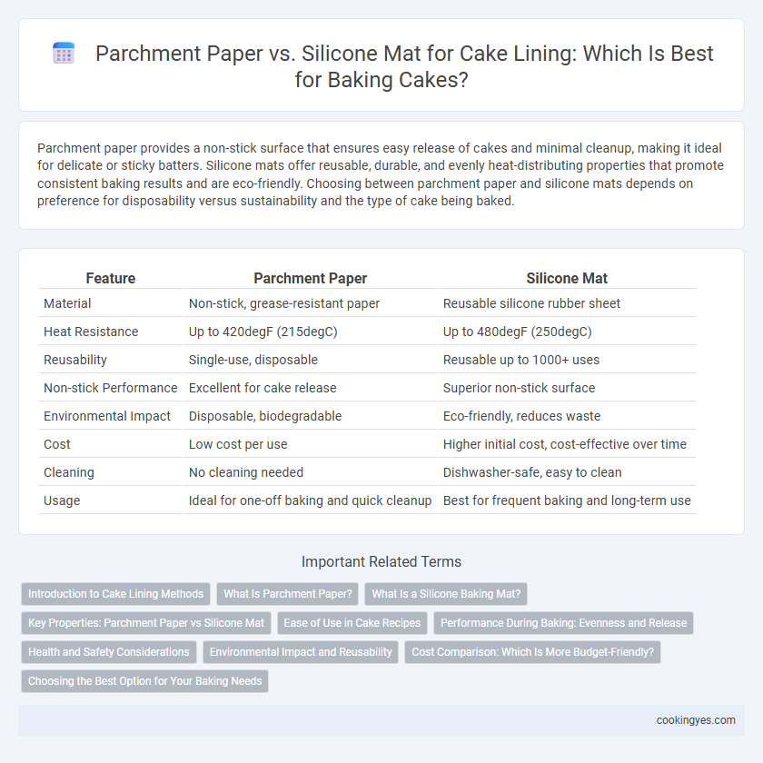 Parchment Paper vs. Silicone Mat for Cake Lining: Which Is Best for Baking Cakes?