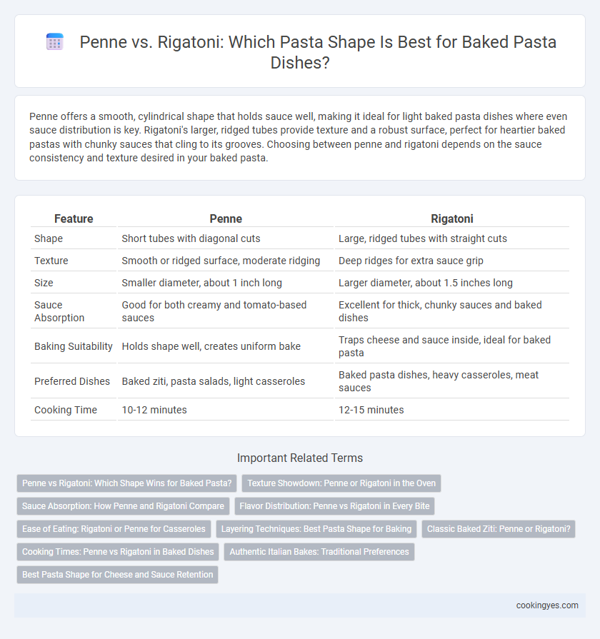Penne vs. Rigatoni: Which Pasta Shape Is Best for Baked Pasta Dishes?
