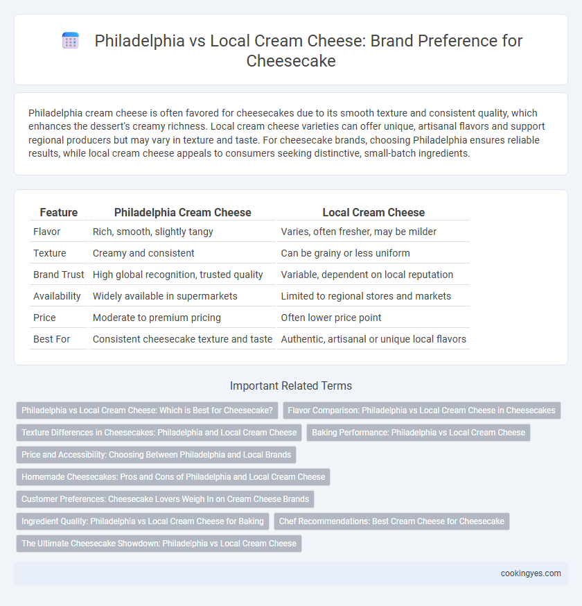 Philadelphia vs Local Cream Cheese: Brand Preference for Cheesecake