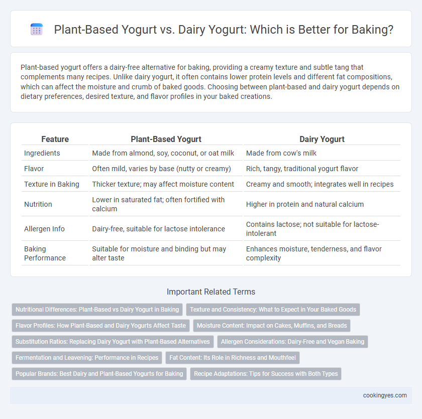Plant-Based Yogurt vs. Dairy Yogurt: Which is Better for Baking?