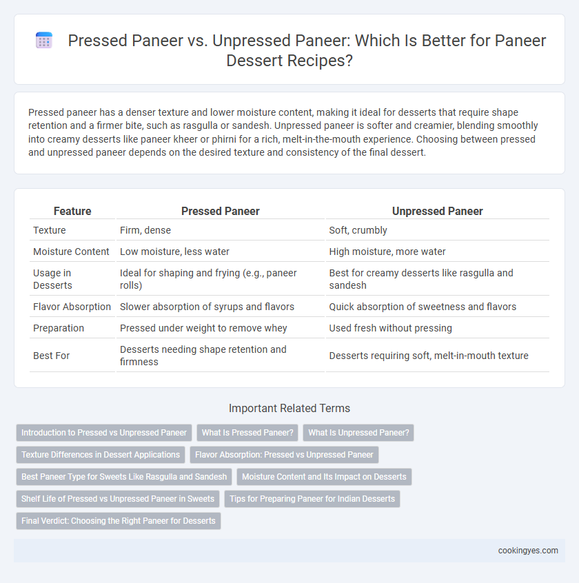 Pressed Paneer vs. Unpressed Paneer: Which Is Better for Paneer Dessert Recipes?