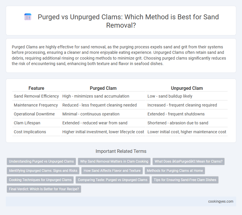 Purged vs Unpurged Clams: Which Method is Best for Sand Removal?