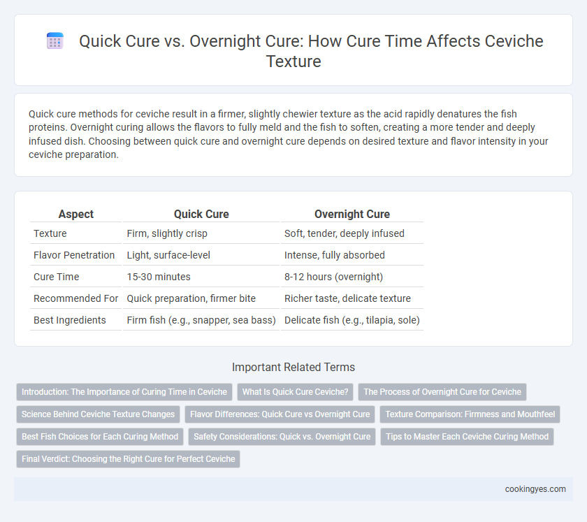 Quick Cure vs. Overnight Cure: How Cure Time Affects Ceviche Texture