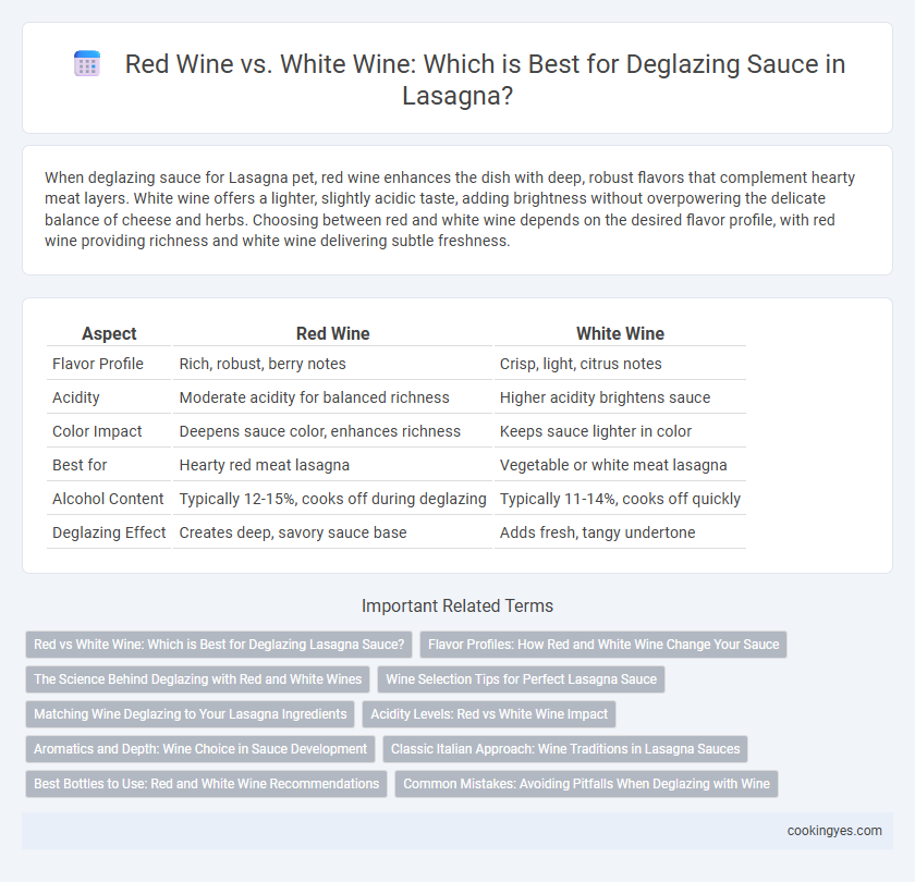 Red Wine vs. White Wine: Which is Best for Deglazing Sauce in Lasagna?