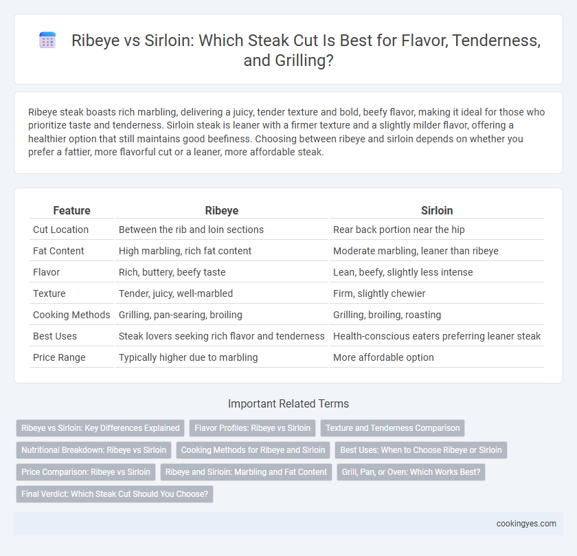 Ribeye vs Sirloin: Which Steak Cut Is Best for Flavor, Tenderness, and Grilling?