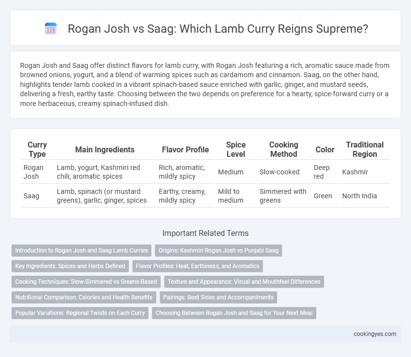 Rogan Josh vs Saag: Which Lamb Curry Reigns Supreme?