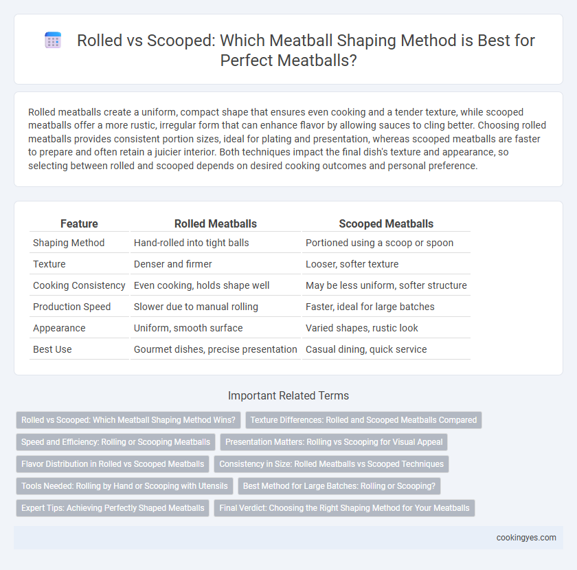 Rolled vs Scooped: Which Meatball Shaping Method is Best for Perfect Meatballs?