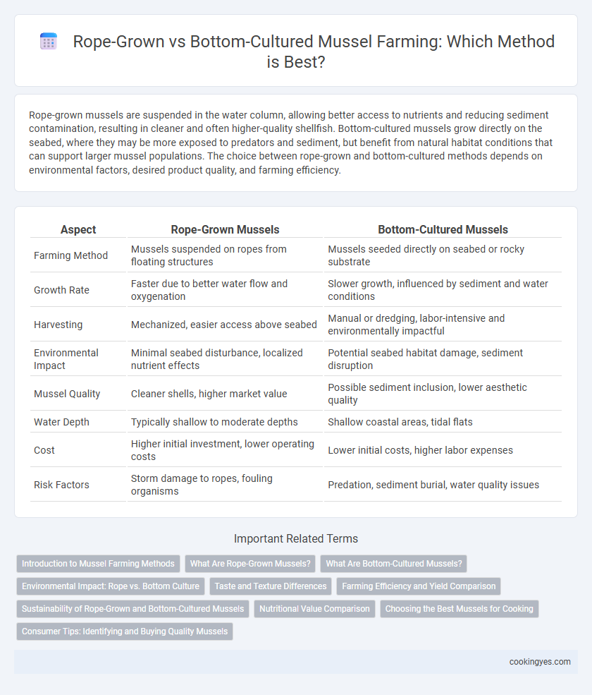 Rope-Grown vs Bottom-Cultured Mussel Farming: Which Method is Best?