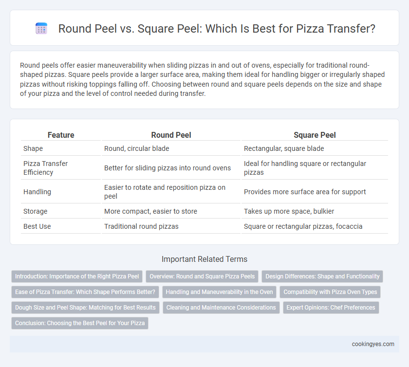 Round Peel vs. Square Peel: Which Is Best for Pizza Transfer?