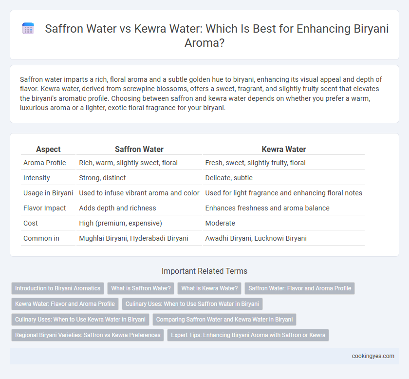 Saffron Water vs Kewra Water: Which Is Best for Enhancing Biryani Aroma?
