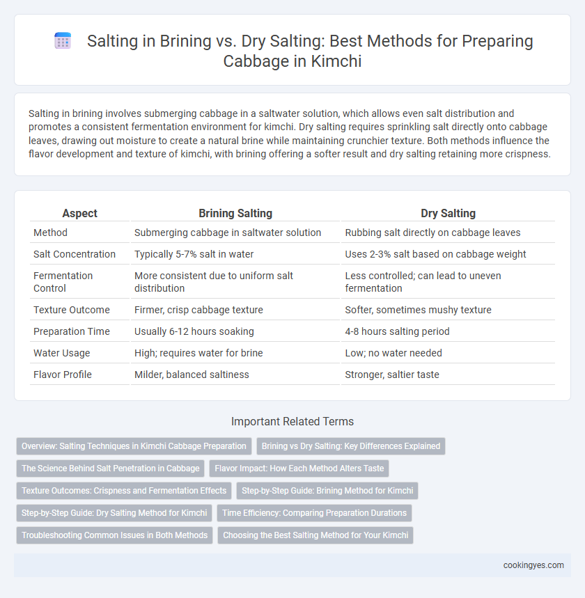 Salting in Brining vs. Dry Salting: Best Methods for Preparing Cabbage in Kimchi