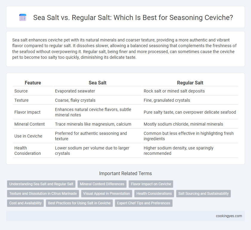 Sea Salt vs. Regular Salt: Which Is Best for Seasoning Ceviche?