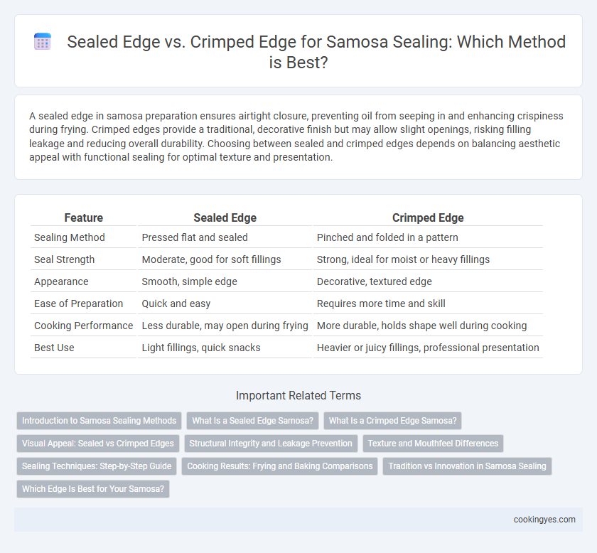 Sealed Edge vs. Crimped Edge for Samosa Sealing: Which Method is Best?