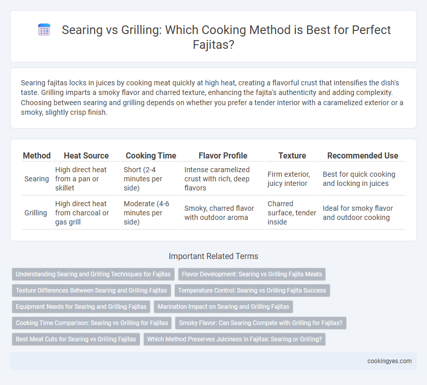Searing vs Grilling: Which Cooking Method is Best for Perfect Fajitas?