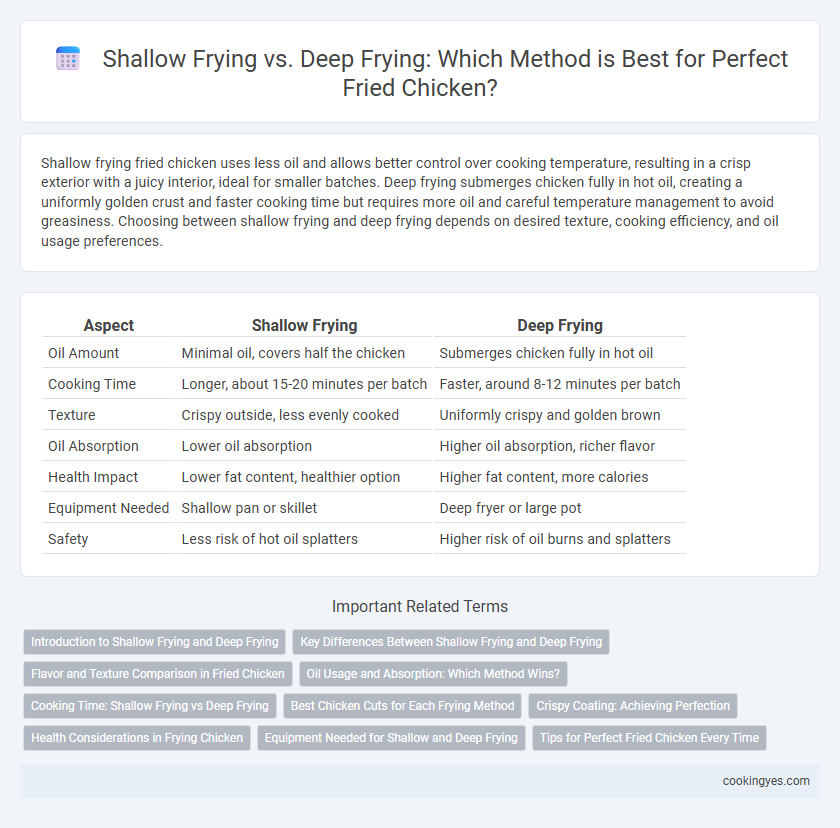 Shallow Frying vs. Deep Frying: Which Method is Best for Perfect Fried Chicken?