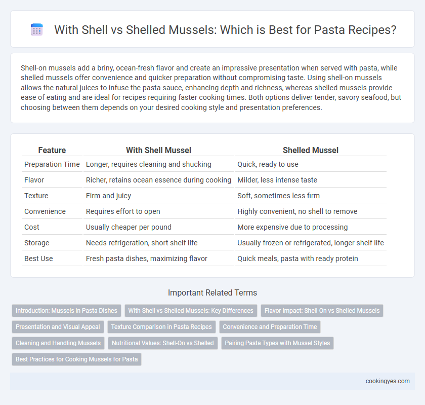 With Shell vs Shelled Mussels: Which is Best for Pasta Recipes?