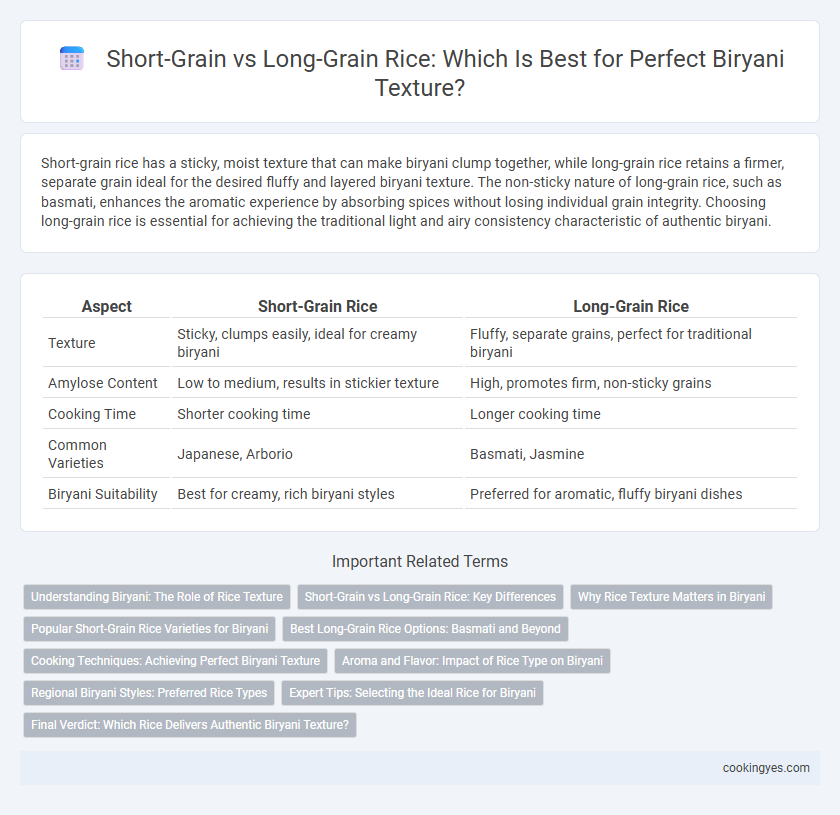 Short-Grain vs Long-Grain Rice: Which Is Best for Perfect Biryani Texture?