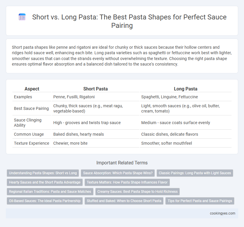 Short vs. Long Pasta: The Best Pasta Shapes for Perfect Sauce Pairing