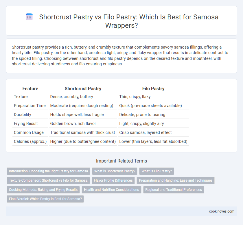 Shortcrust Pastry vs Filo Pastry: Which Is Best for Samosa Wrappers?
