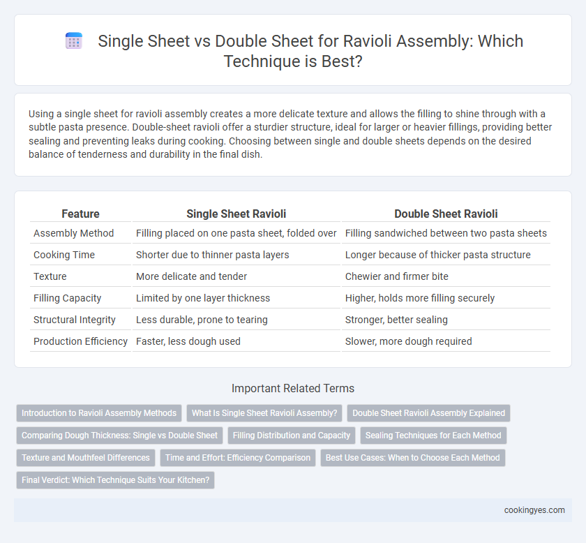 Single Sheet vs Double Sheet for Ravioli Assembly: Which Technique is Best?