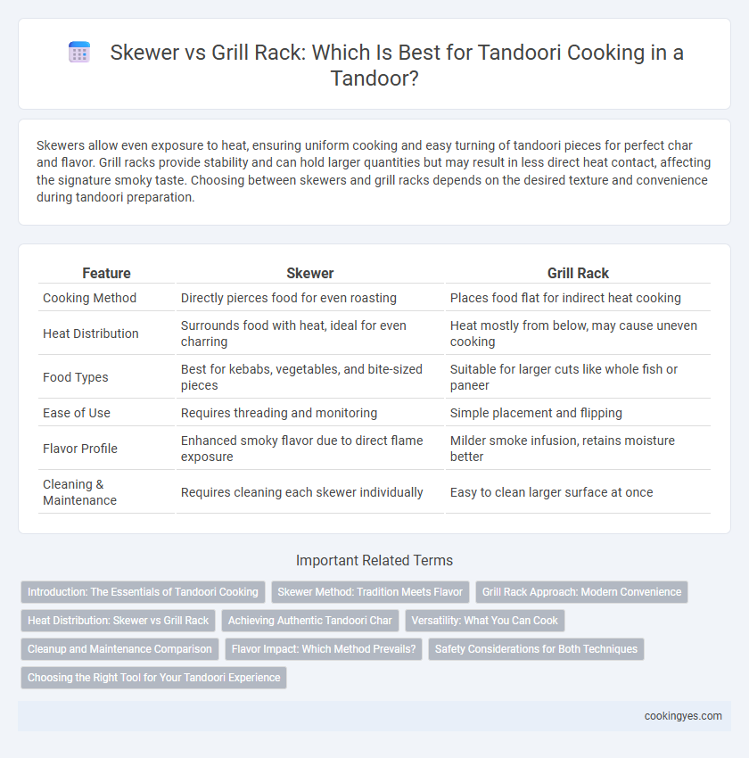 Skewer vs Grill Rack: Which Is Best for Tandoori Cooking in a Tandoor?
