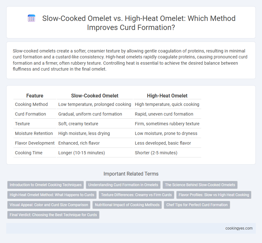 Slow-Cooked Omelet vs. High-Heat Omelet: Which Method Improves Curd Formation?