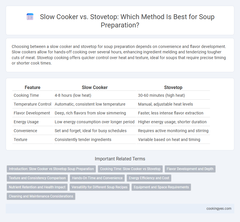 Slow Cooker vs. Stovetop: Which Method Is Best for Soup Preparation?