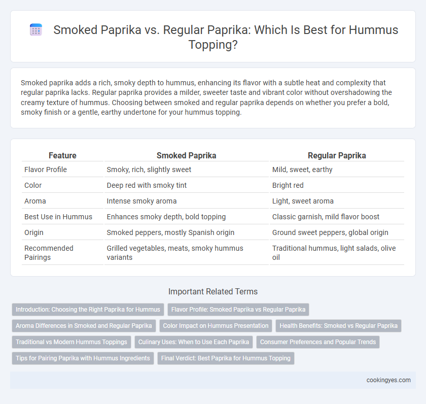 Smoked Paprika vs. Regular Paprika: Which Is Best for Hummus Topping?