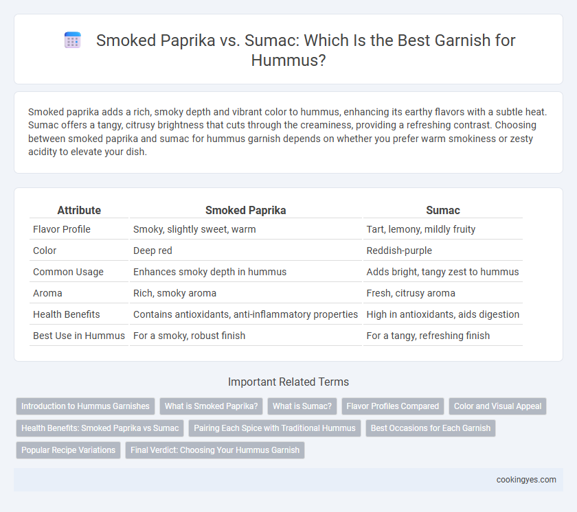 Smoked Paprika vs. Sumac: Which Is the Best Garnish for Hummus?