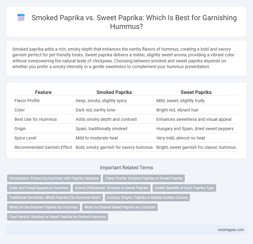 Smoked Paprika vs. Sweet Paprika: Which Is Best for Garnishing Hummus?