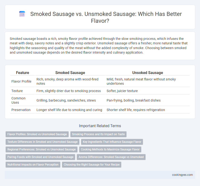 Smoked Sausage vs. Unsmoked Sausage: Which Has Better Flavor?