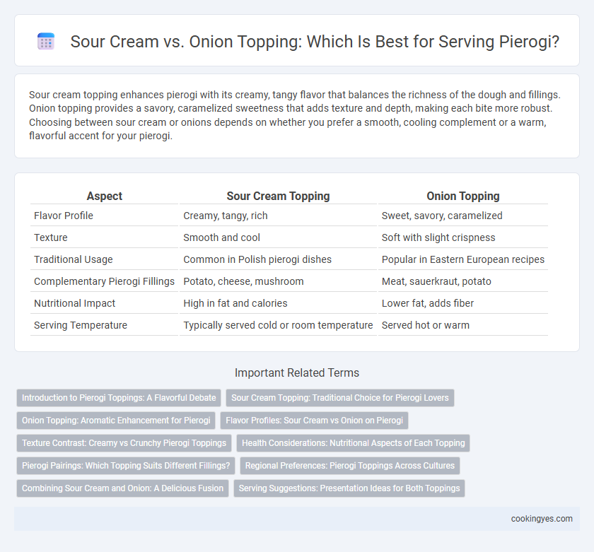 Sour Cream vs. Onion Topping: Which Is Best for Serving Pierogi?