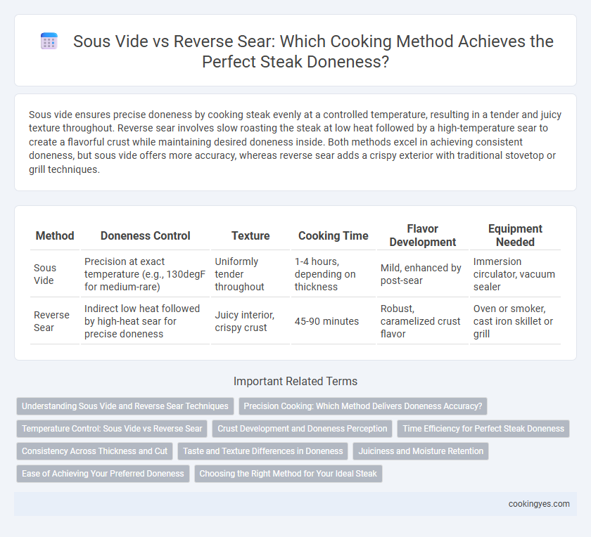 Sous Vide vs Reverse Sear: Which Cooking Method Achieves the Perfect Steak Doneness?