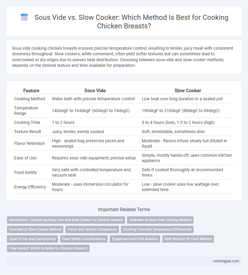 Sous Vide vs. Slow Cooker: Which Method Is Best for Cooking Chicken Breasts?