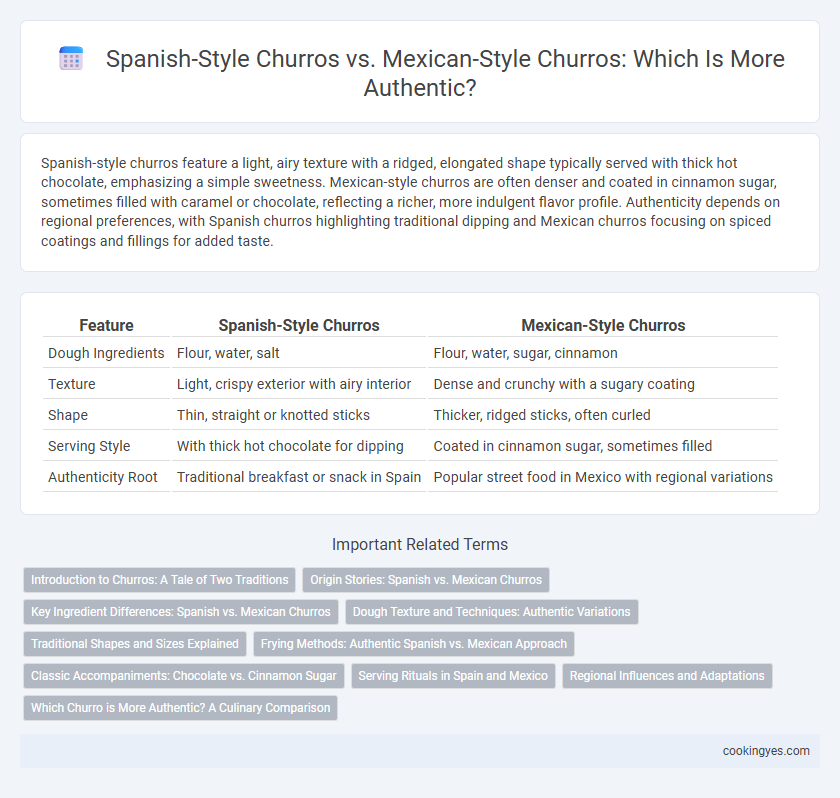 Spanish-Style Churros vs. Mexican-Style Churros: Which Is More Authentic?