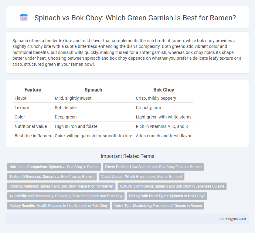 Spinach vs Bok Choy: Which Green Garnish Is Best for Ramen?