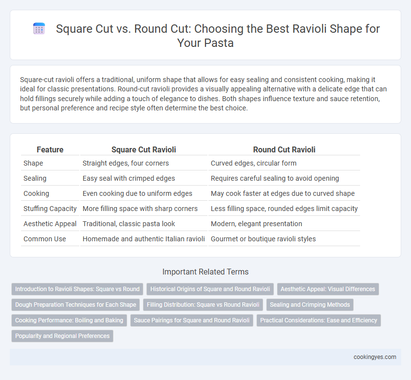 Square Cut vs. Round Cut: Choosing the Best Ravioli Shape for Your Pasta