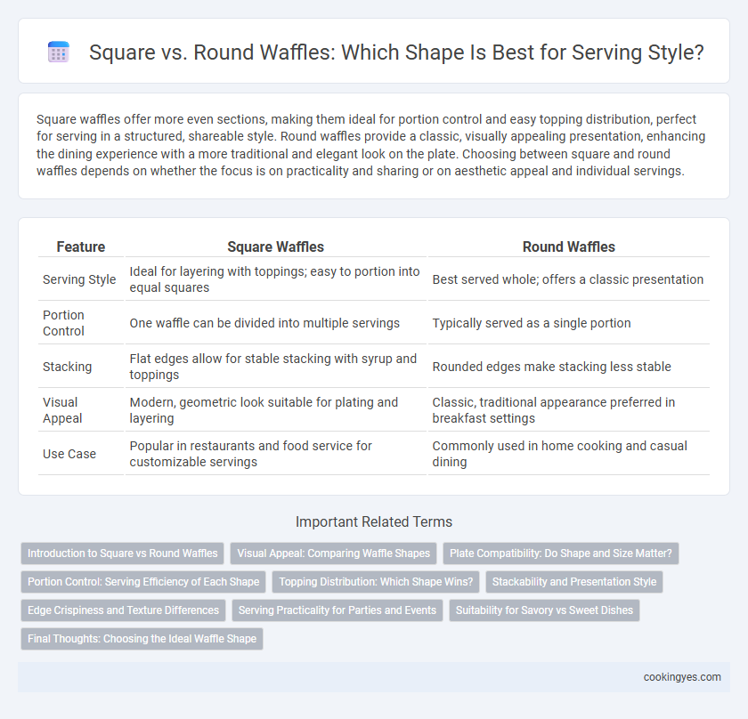 Square vs. Round Waffles: Which Shape Is Best for Serving Style?